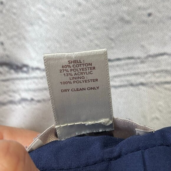 LOFT Outlet  Knit Skirt Women’s Cotton Accent Buttons Zip Close size 6 - Picture 3 of 12